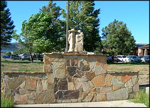 The Monument to the Pioneers in Dulce on the Jicarilla Apache Reservation