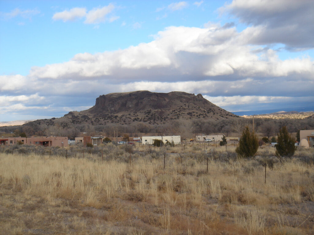 Black Mesa, a sacred mesa between Santa Clara and San Ildefonso Pueblos