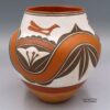Gladys Paquin, ahla2e221a: Polychrome jar with a 4-panel design