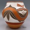Gladys Paquin, ahla2e221a: Polychrome jar with a 4-panel design - Image 2