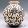 Diana Loya, aqcg1h546, Polychrome jar with bird, flower and vine design - Image 3
