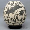 Diana Loya, aqcgd9177, Black-on-white jar with sgraffito nature and wildlife design - Image 2