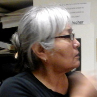 Dineh potter Christine McHorse in her studio