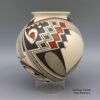 Juan Quezada Sr, cjcg2k060, Polychrome jar with geometric design - Image 4