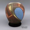 Lidia Lucero, cjcg2k063: Polychrome jar with cut opening and geometric design - Image 3