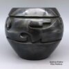 Toni Roller, cjsc2k101: Black-on-black bowl with carved and painted avanyu design - Image 2