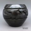 Toni Roller, cjsc2k101: Black-on-black bowl with carved and painted avanyu design - Image 4