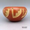 Belen Tapia, cjsc2k103, Red bowl with carved geometric design - Image 2
