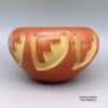 Belen Tapia, cjsc2k103, Red bowl with carved geometric design - Image 4