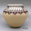 Barbara Gonzales, cjsi2c281, Micaceous jar with geometric design and inlaid turquoise and stone - Image 2