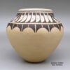 Barbara Gonzales, cjsi2c281, Micaceous jar with geometric design and inlaid turquoise and stone - Image 4