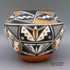 Wilfred Garcia, cmac2l094, Polychrome jar with Mimbres and geometric design - Image 2