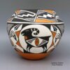 Wilfred Garcia, cmac2l094, Polychrome jar with Mimbres and geometric design - Image 3