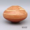Dennis Daubs, cmje2l084, Red jar with sgraffito geometric design - Image 2