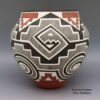 Myron Sarracino, cmla2l083: Polychrome jar with geometric design - Image 2