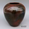 Alice Cling, cmnv2k210, Polished brown jar with fire clouds