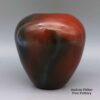 Alice Cling, cmnv2k210, Polished brown jar with fire clouds - Image 2