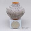 Rebecca Lucario, dkac3c234, Miniature jar with fine line geometric design