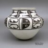 Marie Z Chino, dkac3c260, Black-on-white jar with a geometric design - Image 2