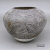Marie Z Chino, dkac3c265, Black-on-white jar with a geometric design