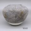 Marie Z Chino, dkac3c265, Black-on-white jar with a geometric design - Image 4