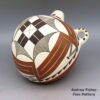 Wanda Aragon, hwac2g291, Polychrome canteen with fine line and geometric design