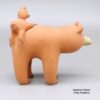 Dorothy Herrera, lcco3b100, Bear figure with a cub and a fish - Image 4