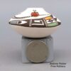 Carolyn Concho, lkac2l295: Miniature polychrome jar with applique and painted lizard, ladybug, and geometric design - Image 3