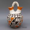 Elizabeth Waconda, lkac2l315, Wedding vase with braided handle and geometric design - Image 3