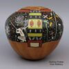 Lawrence Namoki, lkho2l281: Polychrome jar with sgraffito and painted dancer, serpent, dragonfly, and geometric design - Image 4