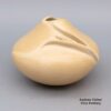 Iris Nampeyo, lkho2l285: Buff jar with organic opening and applique ear of corn design
