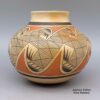 Fannie Nampeyo, lkho2l304, Polychrome jar with geometric design and fire clouds - Image 2
