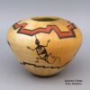Lawrence Namoki, lkho2l326, Polychrome jar with Mimbres rabbit and geometric design