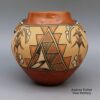 Bertha Gachupin, lkje2l294, Polychrome jar with applique and geometric design - Image 3