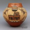 Bertha Gachupin, lkje2l294, Polychrome jar with applique and geometric design - Image 4