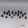 Dorothy Gutierrez, lksc2l287: Black 17-piece miniature nativity set