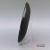 Maria Martinez, lksi2l313: Black-on-black plate with feather ring geometric design - Image 3
