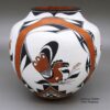 Franklin Peters, mvac3b097, Polychrome jar with a parrot, flower and geometric design