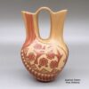 Vangie Tafoya, mvje3b095, Wedding vase with bird and geometric design - Image 3