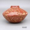 Kimberly Garcia, mvsc3b090, Red jar with a butterfly, bear paw, feather and geometric design - Image 2