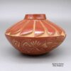 Kimberly Garcia, mvsc3b090, Red jar with a butterfly, bear paw, feather and geometric design - Image 3