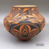 Anderson Peynetsa, mvzu3b099, Red and black jar with a deer with heart line and geometric design