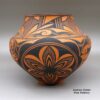 Anderson Peynetsa, mvzu3b099, Red and black jar with a deer with heart line and geometric design - Image 3