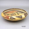Unknown Hopi Artist, nuho2m083, Polychrome bowl with fire clouds and a geometric design - Image 2