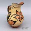 Unknown Santo Domingo Artist, nusd2m064, Polychrome pitcher with flower and geometric design