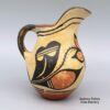 Unknown Santo Domingo Artist, nusd2m064, Polychrome pitcher with flower and geometric design - Image 2