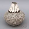 Carrie Chino Charlie, paac2l303: Black-on-white jar with geometric design