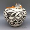 Eva Histia, plac2k149, Polychrome jar with geometric design and applique turtle - Image 3
