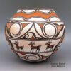 Anderson Peynetsa, plzu2k140: Polychrome jar with deer-with-heart-line design - Image 2