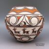 Anderson Peynetsa, plzu2k140: Polychrome jar with deer-with-heart-line design - Image 3